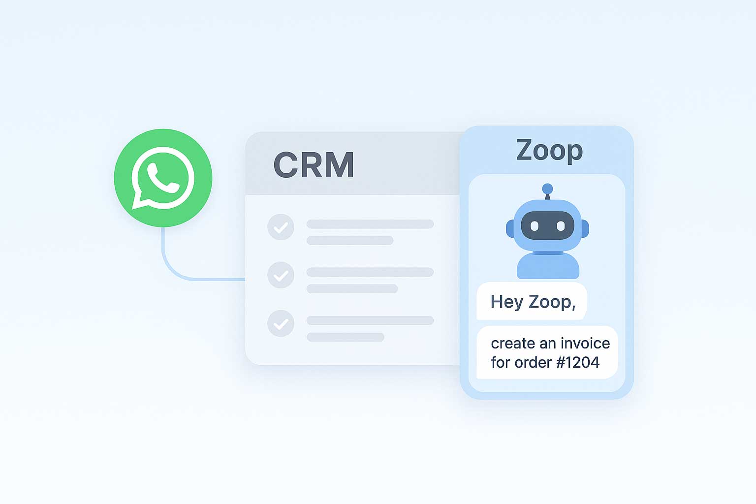 Zoop - WhatsApp AI Agent for CRM Automation